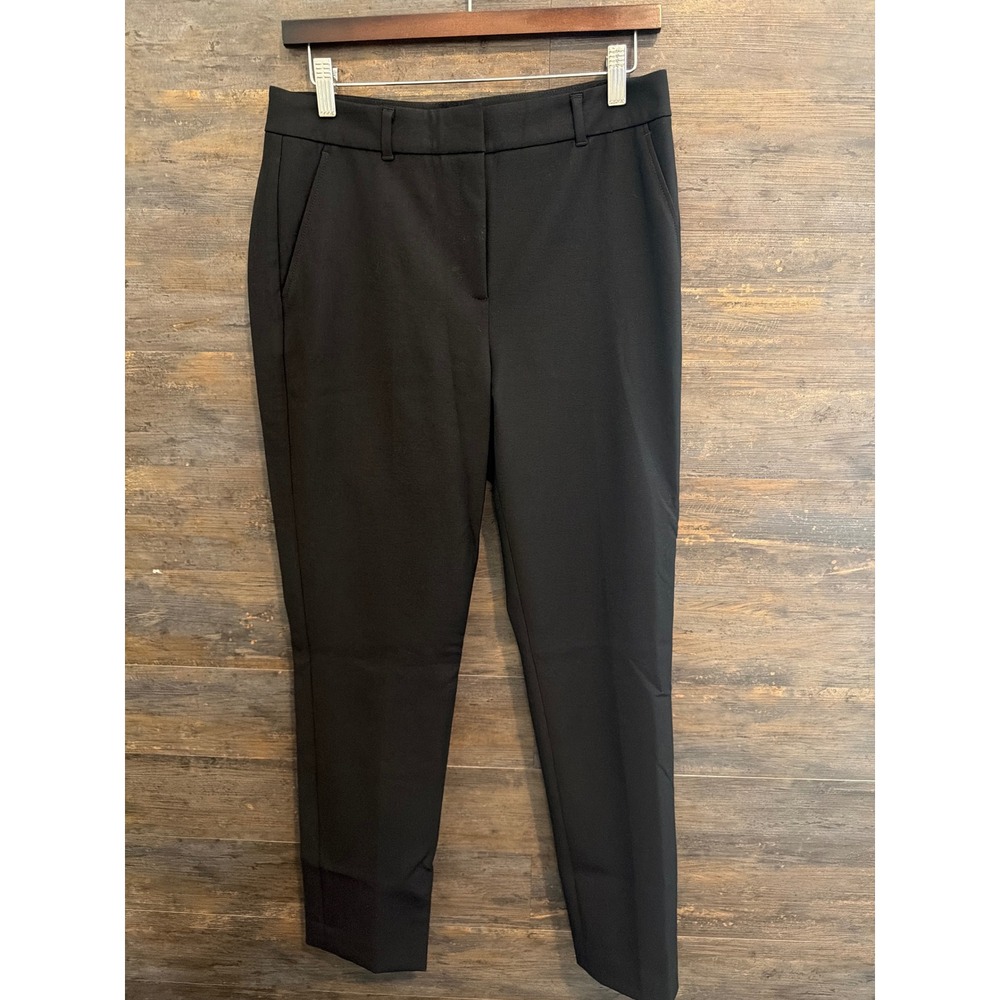 White House Black Market The Slim Trouser Black Stretch Ankle Pants Size 6